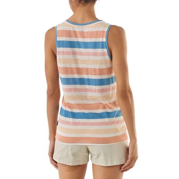 Patagonia Mainstay Tank Top, Organic Cotton Blend, Striped, Size S - Picture 2 of 9